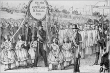 März 1848, Leichenfeier / Foto: VGA TF_Arbeiterdemonstration_1848_Leichenfeier_VGA7