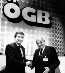 Benya mit Verzetnitsch / Foto: ÖGB-Archiv TF_Benya_Verzetnitsch_1987_OEGB_Archiv2
